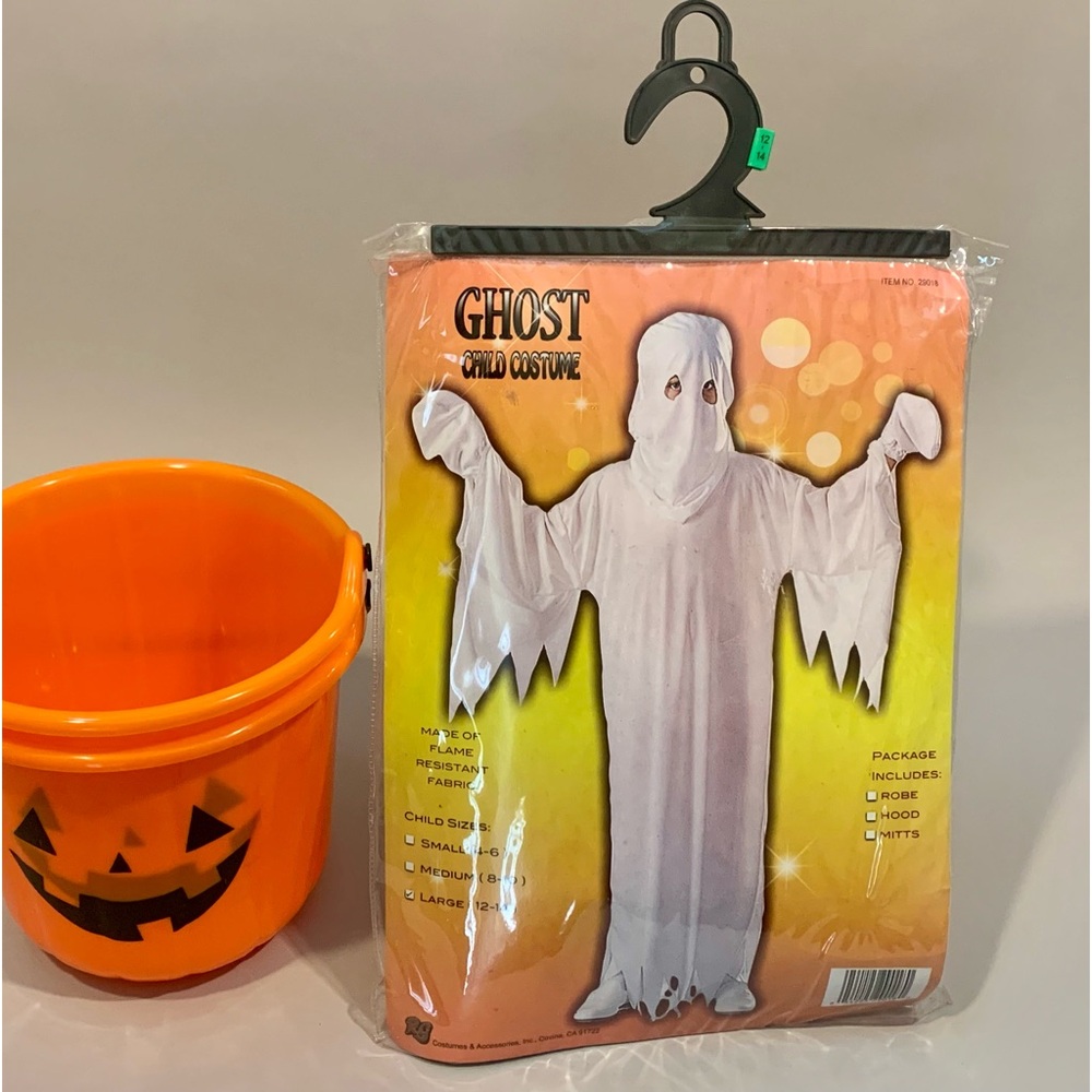 RG Costumes & Acessories Child’s Ghost Halloween Costume size L (12-14)